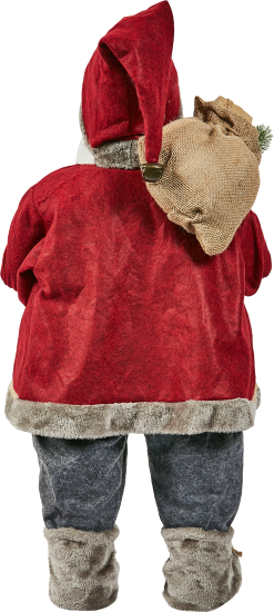 Фигура декоративная Санта в красном 80см