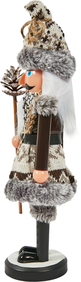 Декоративная фигура пластиковая Щелкунчик в коричневом 28см