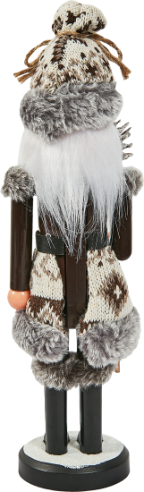 Декоративная фигура пластиковая Щелкунчик в коричневом 28см