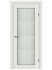 Дверь межкомнатная со стеклом Пьемонт 70x200 см Hardflex белый с замком и петлями