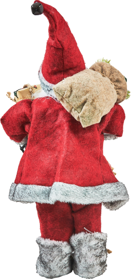 Фигура декоративная Санта в красном 30см