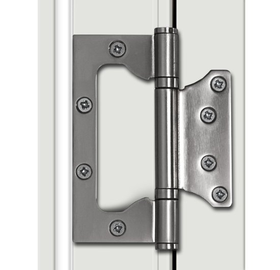 Дверь межкомнатная глухая Пьемонт 80x200 см Hardflex белый с замком и петлями