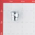 Муфта переходная Gebo Platinum (240-22V) 3/4 ВР(г) х 1/2 ВР(г) чугунная оцинкованная
