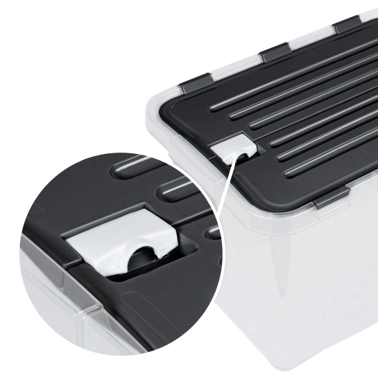 Контейнер Leon 30.7x43.3x29.8 см 26 л полипропилен цвет прозрачный