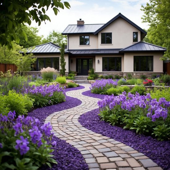 Щепа цвет фиолетовый 50 л