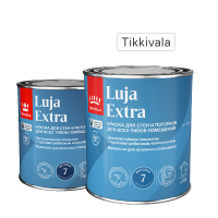 Краска для стен и потолков экстра-стойкая Tikkivala Luja Extra моющаяся матовая цвет белый база А 0.9 л