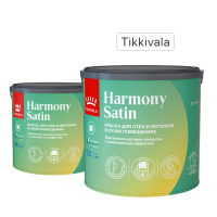 Краска для стен Tikkivala Harmony Satin моющаяся матовая прозрачная база С 2.7 л