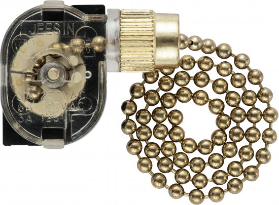 Выключатель на цепочке 20 см цвет золото