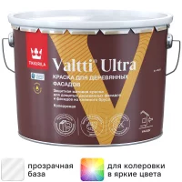 Краска для деревянных фасадов Tikkurila Valtti Ultra матовая прозрачная база С 9 л