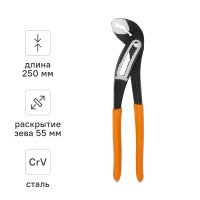 Клещи переставные Rage 311054 захват до 55 мм длина 250 мм