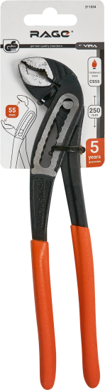 Клещи переставные Rage 311054 захват до 55 мм длина 250 мм