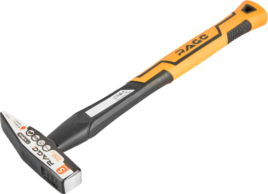 Молоток слесарный Rage 903002 фиберглассовая рукоятка 200 г