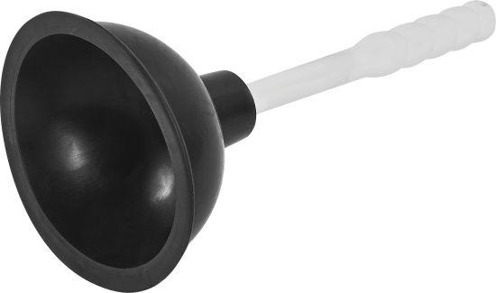 Вантуз ø136 мм цвет белый/черный