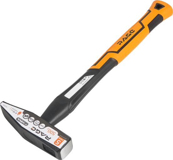 Молоток слесарный Rage 903005 фиберглассовая рукоятка 500 г