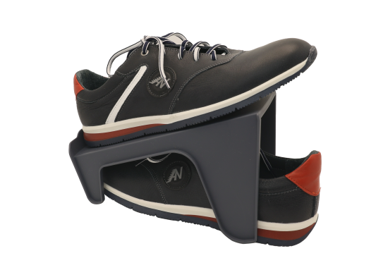 Подставка для обуви Spaceo 13.9x14.3x25.3 см полипропилен цвет графит