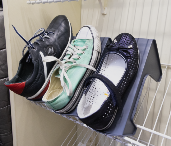 Подставка для обуви Spaceo 13.9x14.3x25.3 см полипропилен цвет графит