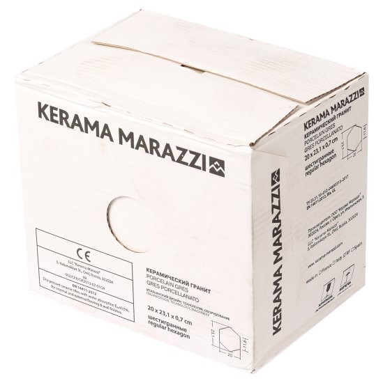 Керамогранит Kerama Marazzi Буранелли белый 231х200х7 мм (22 шт.=0,76 кв.м)