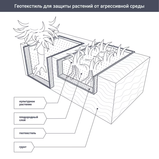 Геотекстиль термоскрепленный Axton 1.6x20 м черный 100 г/м²
