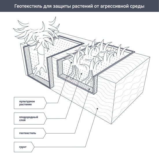Геотекстиль термоскрепленный Axton 1.6x20 м 80 г/м²