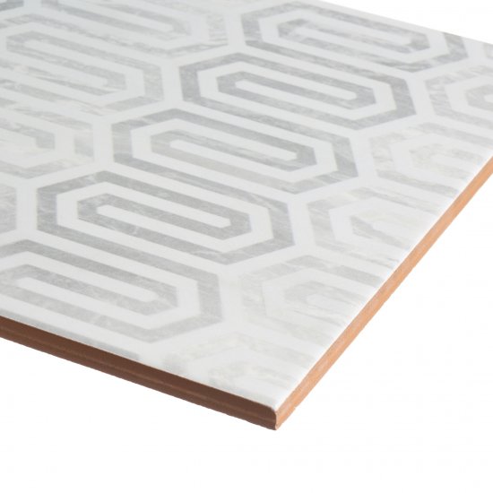 Плитка декор Нефрит Карен серая 400x200x8 мм