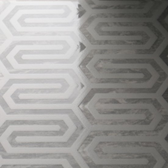 Плитка декор Нефрит Карен серая 400x200x8 мм