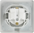Розетка встраиваемая Systeme Electric Glossa с заземлением со шторками и крышкой цвет белый