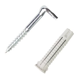 Крюк-шуруп L-образный 5.4x50 мм, нейлон 2 шт.