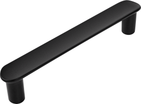 Мебельная ручка-скоба Нота 128 мм черная