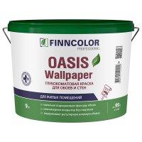 Краска моющаяся Finncolor Oasis Wallpaper база А белая 9 л