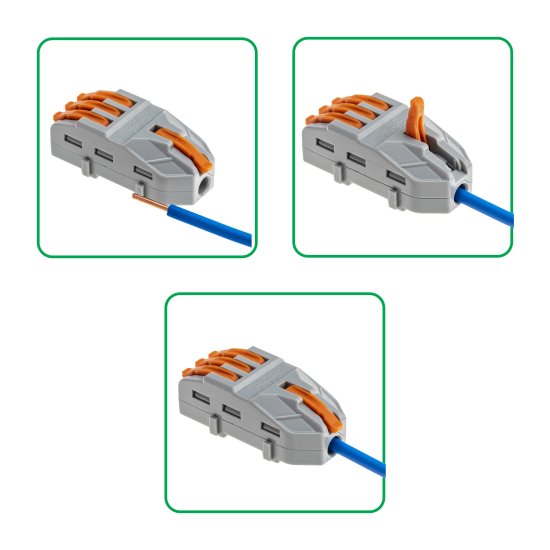 Клемма разветвительная Duwi 26665 4-проводная 4 мм 4 шт.