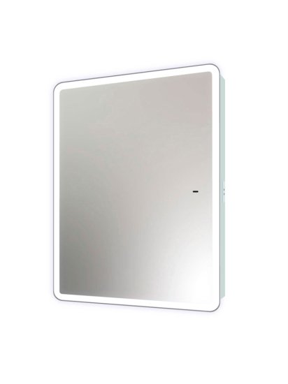 Шкаф зеркальный подвесной Flash с LED-подсветкой и подогревом 60x80 см цвет белый