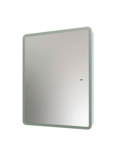 Шкаф зеркальный подвесной Flash с LED-подсветкой и подогревом 60x80 см цвет белый