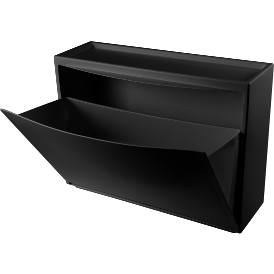 Обувница 51.2x38x18.5 см 1 полка полипропилен цвет черный
