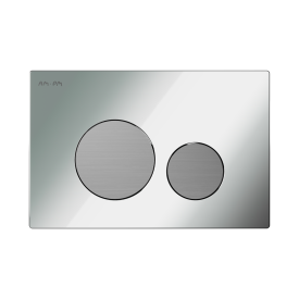 Клавиша смыва AM.PM Tech L I049032LM, пневматическая, пластик, цвет хром никель