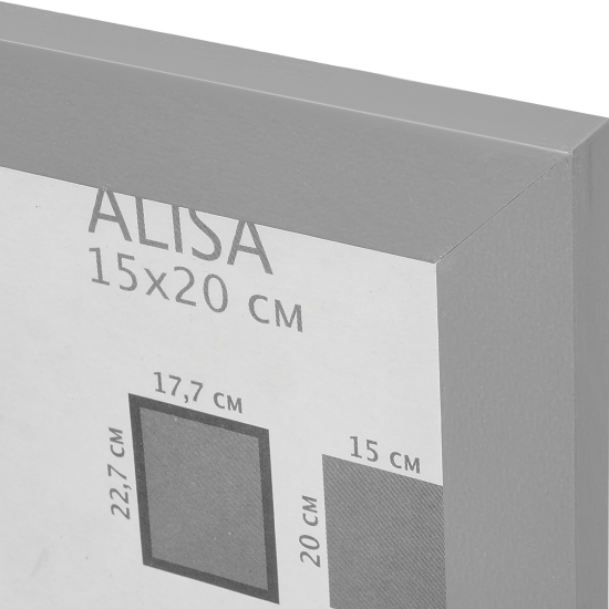 Рамка Inspire Alisa 15x20 см МДФ цвет серый
