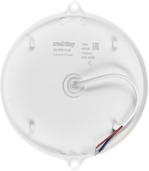 Светильник светодиодный SmartBuy SBL-BTR15-40 15 Вт IP65 круг цвет белый, накладной