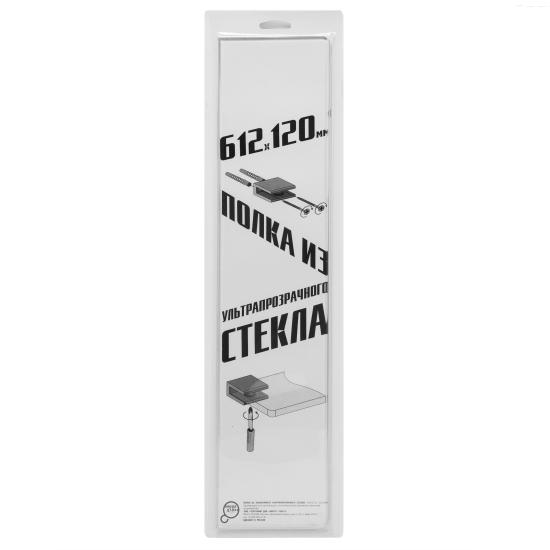 Полка для ванной Omega Glass NNSP8 12x61.2 см стекло