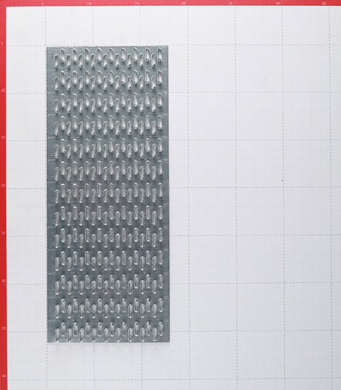 Пластина гвоздевая оцинкованная 129х305х1.0 мм