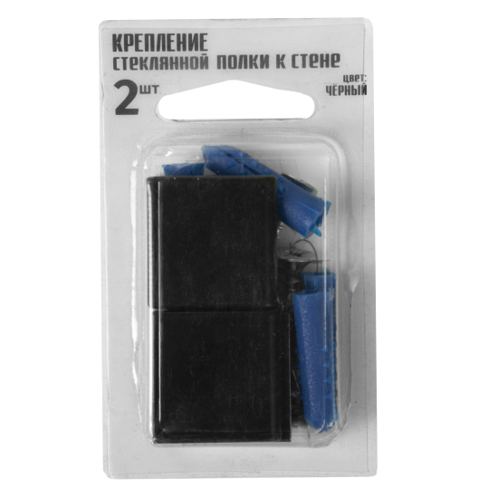 Держатель для полки Omega Glass NNP4 металл цвет черный матовый