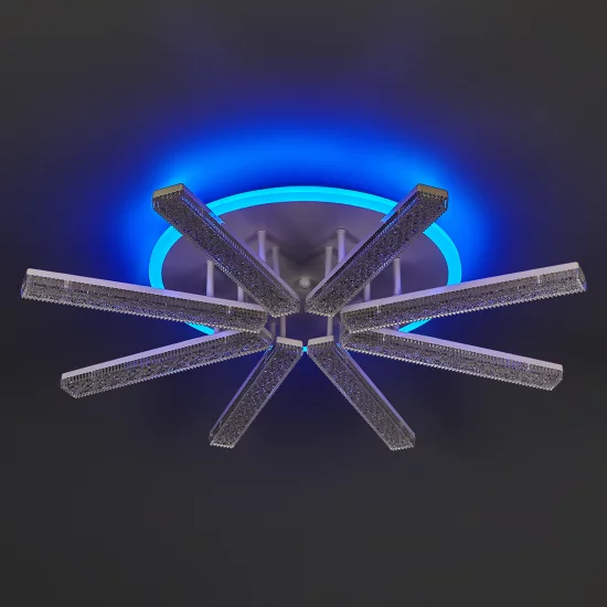 Люстра потолочная De City Оскар 8x10 Вт+22 Вт RGB LED 220 В с пультом