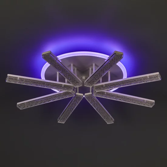 Люстра потолочная De City Оскар 8x10 Вт+22 Вт RGB LED 220 В с пультом