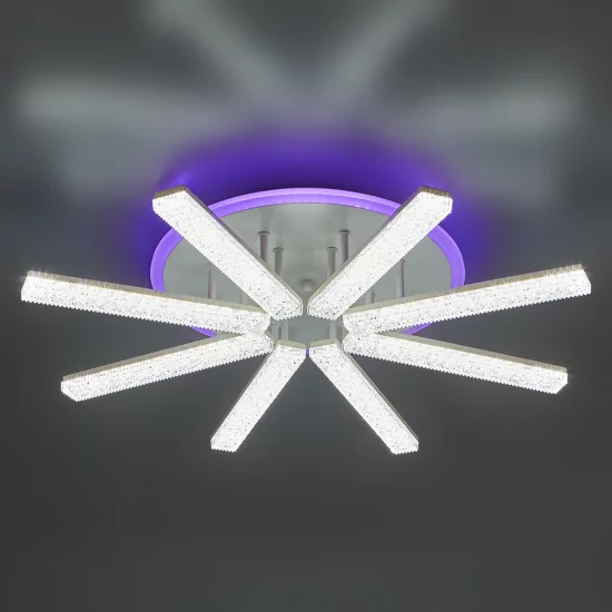 Люстра потолочная De City Оскар 8x10 Вт+22 Вт RGB LED 220 В с пультом