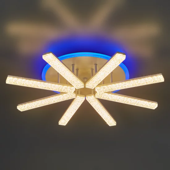 Люстра потолочная De City Оскар 8x10 Вт+22 Вт RGB LED 220 В с пультом