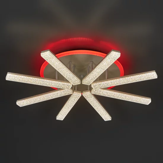 Люстра потолочная De City Оскар 8x10 Вт+22 Вт RGB LED 220 В с пультом