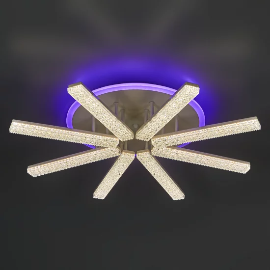 Люстра потолочная De City Оскар 8x10 Вт+22 Вт RGB LED 220 В с пультом