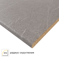 Столешница кухонная 240x60x2.5 см ДСП цвет гранит серый