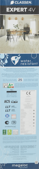 Ламинат «Дуб Салерно» водостойкость 48 часов 33 класс толщина 8 мм с фаской 2.03 м²