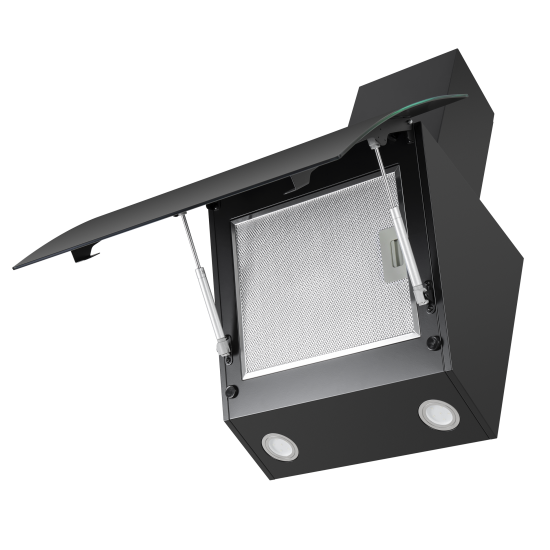 Вытяжка наклонная Maunfeld Sky Star Chef 60 Glass Black 60 см цвет черный