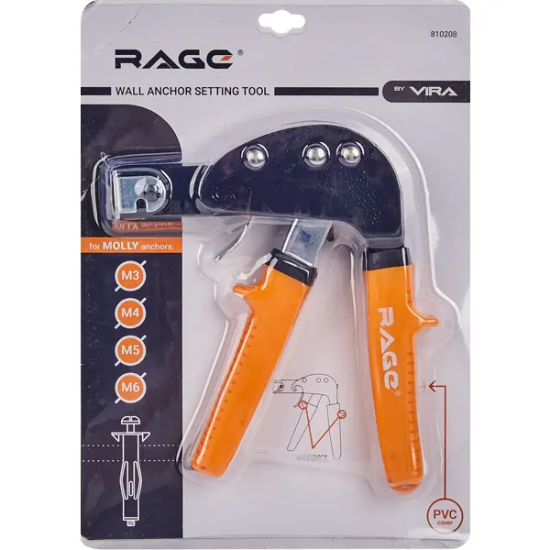 Пистолет для анкеров и дюбелей Молли Rage 810208 190 мм