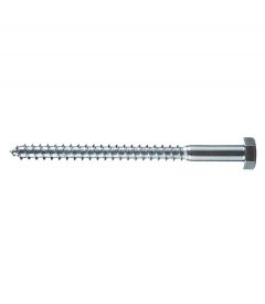 Болт сантехнический 10х140 мм DIN 571 оцинкованный (20 шт.)